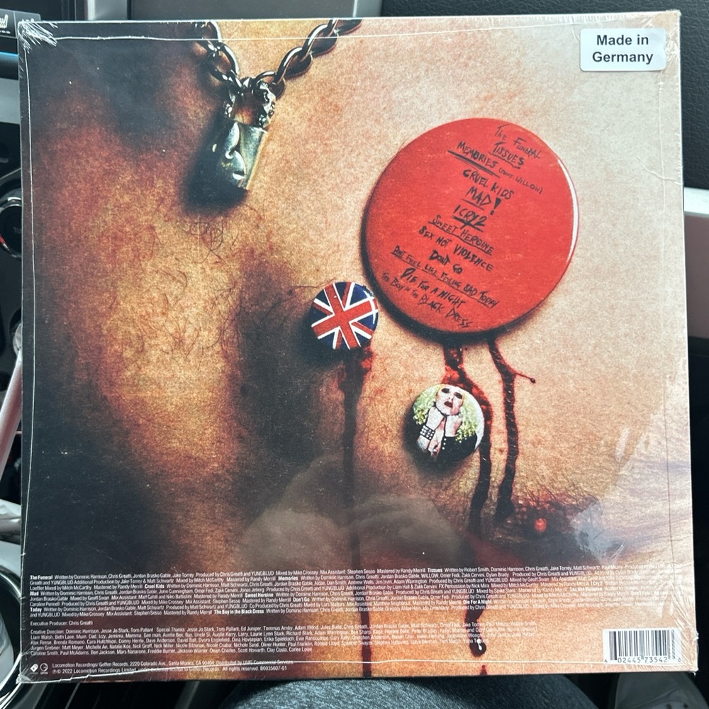 YUNGBLUD - Self Titled (2022) TARGET EXCLUSIVE Red Colored Vinyl LP w/ Poster - Picture 2 of 4
